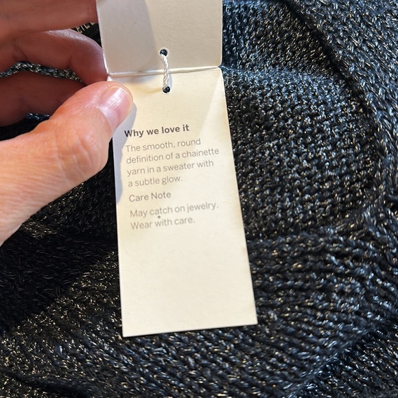 NWT Eileen Fisher Organic Linen Blend V-Neck Sweater - Picture 12 of 12